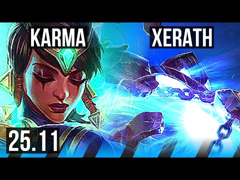 KARMA vs XERATH (MID) | 3/1/7 | KR Master | 25.11
