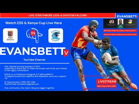 Strathmore Leos vs Daystar Falcons Kenya Cup Match Day 6 Livestream | 24th January 2026