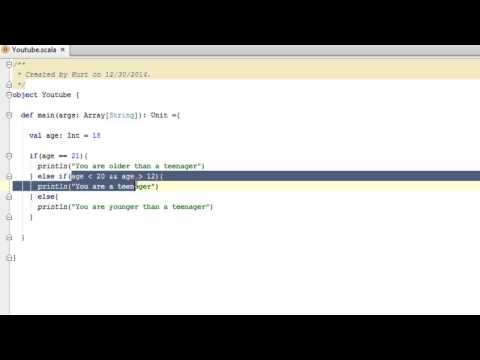 Scala Tutorial 2: If Statements