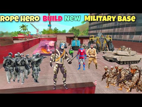 New Military Base In Vice Town | Rope Hero Vice Town | shital gaming