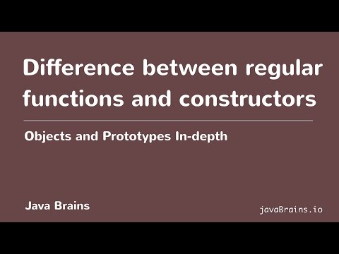 Objects and Prototypes In-depth 05 - Difference between regular functions and constructors