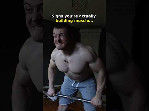 Signs you're actually building muscle...