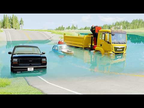 Mobil vs Deep Water #20 - BeamNG Drive