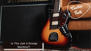 Video thumbnail for Guitar Talk - Fender Kurt Cobain Jaguar Review.... Does It Really Only Do Grunge?! by Guitar Talk