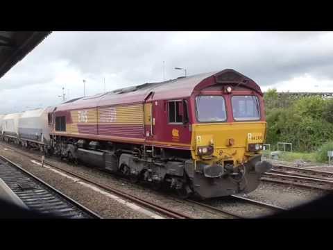 DB schenker 66200 with Whatley to Churchyard loaded stone train + HORNS
