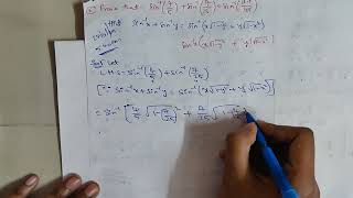 inverse trigonometric functions 4 marks video 2 SAQ