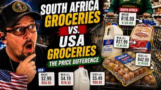 AMERICAN SHOCKED!! South Africa Groceries vs USA Prices