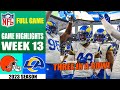 Cleveland Browns vs Los Angeles Rams FULL GAME [WEEK 13] | NFL Highlights 2023