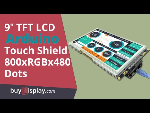 Arduino Tutorial: 9 inch TFT LCD Display SSD1963 Module Touch Screen Shield 800x480 with Arduino Due
