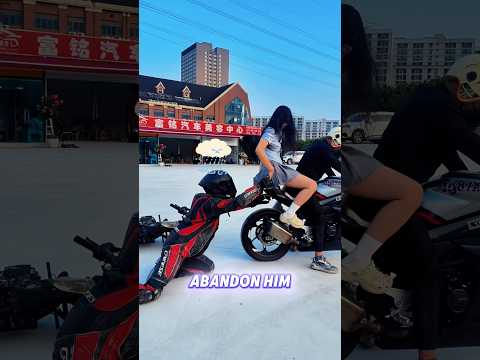 This knight is heartbroken.#shortsvideo #lovestory #motorcycle #foryou