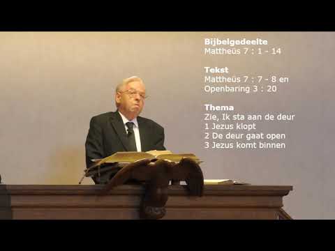 02-08-2020 18:00 Kerkdienst geleid door Ds. K. Hoefnagel