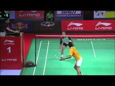 Group Stage (Level 2) - MS (Highlight) - Eric Pang vs Martin Giuffre - 2013 Sudirman Cup