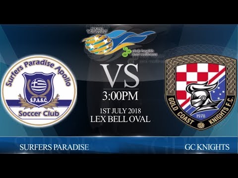 FGC CHW Premier League rnd 10 - Surfers Paradise vs GC Knights (0-1).