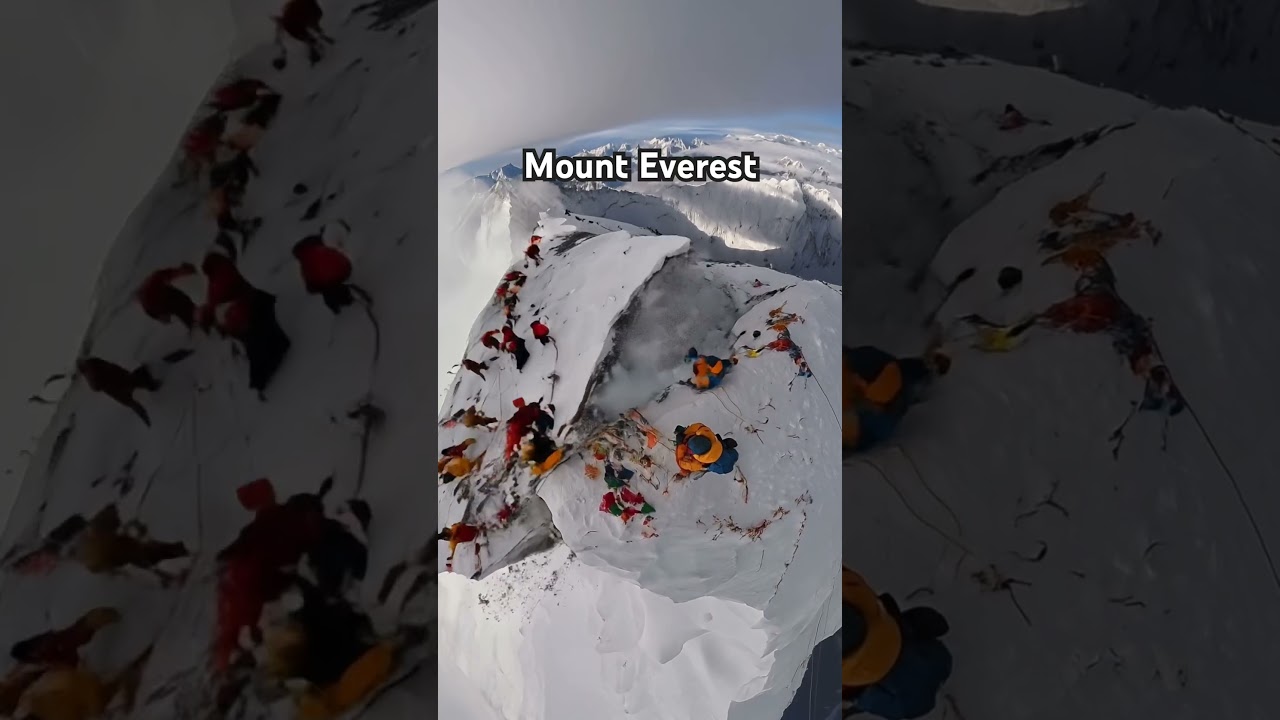 The Summit of Mt. Everest if it collapsed. #mounteverest #mteverest #ai