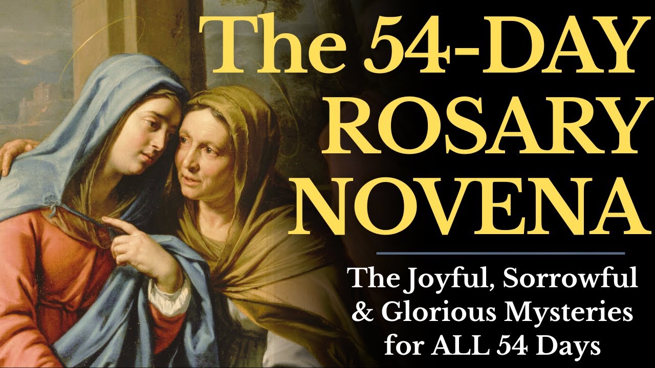 54-Day Rosary Novena🌹 A Complete Prayer Companion with ALL Joyful, Sorrowful & Glorious Mysteries