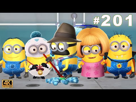 Despicable Me: Minion Rush Baby Mom Dad and Dave minion at Anti-Villain League | LEVEL 734-736 PC4K