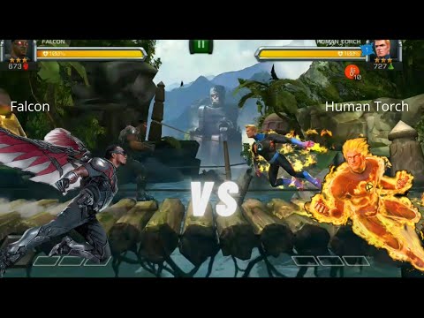 Falcon Vs. Human Torch (Realistic Mobile Game)