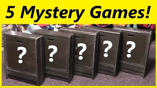 Testing 5 Mystery Atari 8 bit Cartridge Computer Games