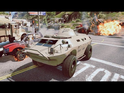 HVY APC  (Armored Personnel Carrier) Tank Rampage | Improved Cops Mod | Military and FIB | 4k 60FPS