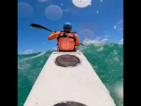 Choppy sea #surfski #kayaking #windy #newzealand