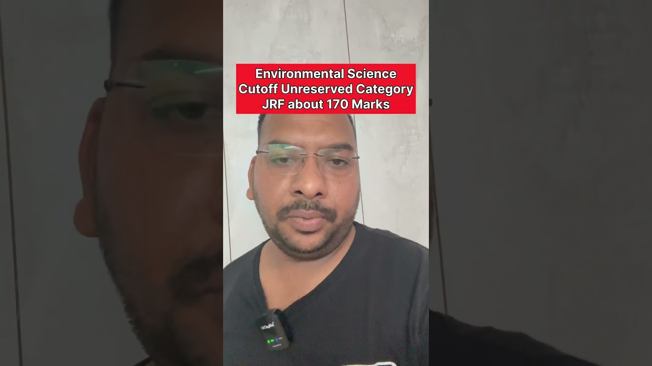 UR Category JRF Environmental Science Cut off about 170 Marks II#ugcnetexam #environmentalscience