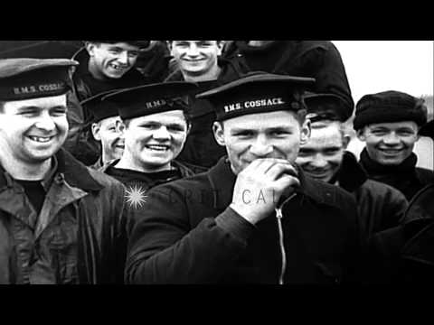 Destroyer Cossack underway to aid the Dutch in Holland during German invasion in ...HD Stock Footage