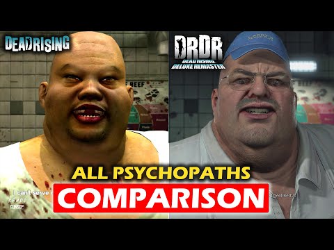 DEAD RISING DELUXE REMASTER - ALL BOSSES Comparison Vs Original Psychopath Cutscenes (4K 60FPS)