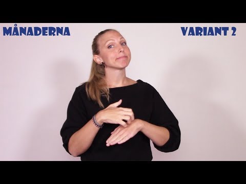 Teckenspråk - Månaderna - MegaVega (Swedish sign language)