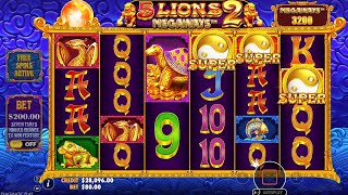 BONUS BUYS 💥BIG WIN SLOTS 5 LIONS MEGAWAYS 2