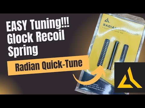 Glock Recoil Spring tuning the Easy Way: Radian Compressor Quick Tune Guide Rod