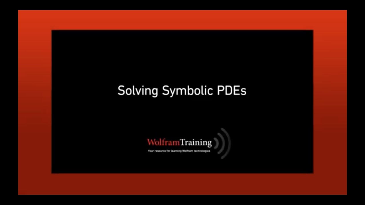 Solving PDEs with Symbolics and Numerics (Part 1: Symbolic Solutions)
