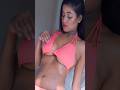 Sizzling Bikini Babe Sneha Pramanik In Orange Bikini Shorts