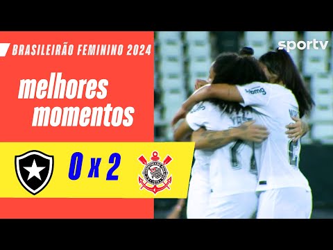 Gols e lances de Botafogo x Corinthians