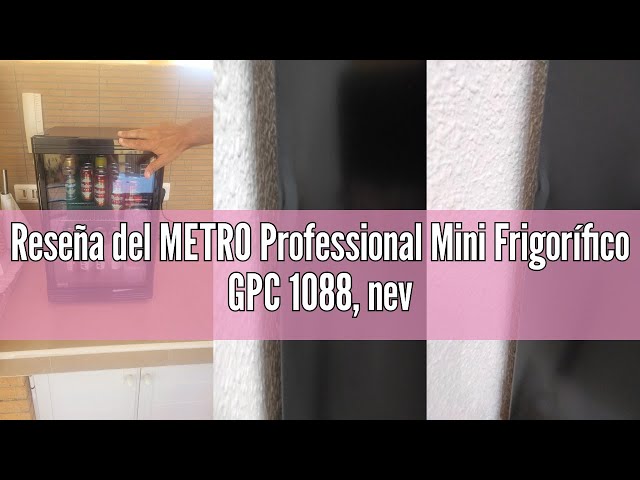 Vídeo relacionado con METRO Professional Vitrina refrigerada GCV1100, 70.5 x 47.2 x 68.7 cm, negra, 100 L, 195 W