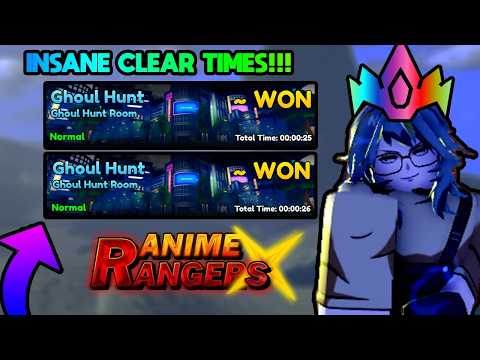 *INSANE* SUB 30 SECOND CLEAR TIMES IN GHOUL HUNT EVENT! BEST TEAM FOR FAST CLEARS!!! ANIME RANGERS X