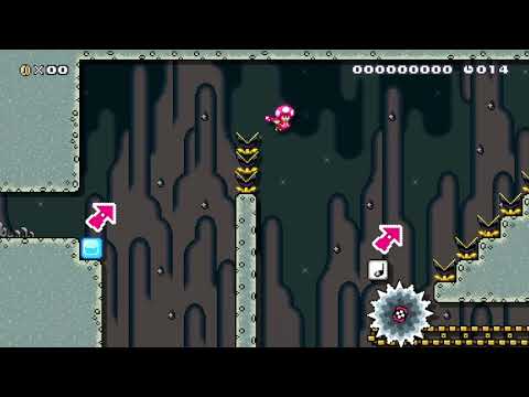 Spikeball Cavern (20sec) by ☆amu☆ [Super Mario Maker 2]