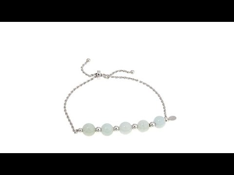 Jade of Yesteryear Green Jade Adjustable Bead Bracelet