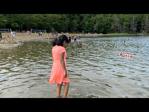 Srihitha at lake beach