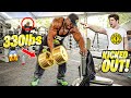 World’s Biggest GOLD Dumbbells 330lbs | KICKED OUT OF GYM - Kali Muscle + Big Boy