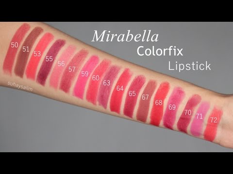 Mirabella Colorfix Lipsticks Review & Swatches | suhaysalim