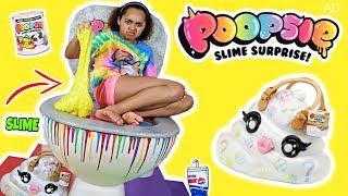 Giant Poopsie Slime Surprise Toilet! POOEY PUITTON DIY Slime