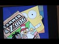 SIMPSONS Bart Gorges On Junk Food