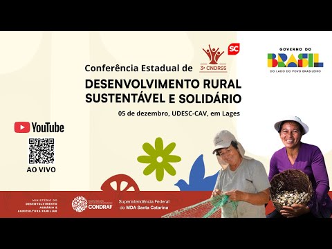 𝟯ª 𝗖𝗼𝗻𝗳𝗲𝗿𝗲̂𝗻𝗰𝗶𝗮 𝗘𝘀𝘁𝗮𝗱𝘂𝗮𝗹 𝗱𝗲 𝗗𝗲𝘀𝗲𝗻𝘃𝗼𝗹𝘃𝗶𝗺𝗲𝗻𝘁𝗼 𝗥𝘂𝗿𝗮𝗹 𝗦𝘂𝘀𝘁𝗲𝗻𝘁𝗮́𝘃𝗲𝗹 𝗲 𝗦𝗼𝗹𝗶𝗱𝗮́𝗿𝗶𝗼 (𝗦𝗮𝗻𝘁𝗮 𝗖𝗮𝘁𝗮𝗿𝗶𝗻𝗮), 𝟬𝟱/𝟭𝟮