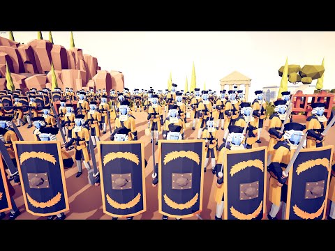 250x SPANISH ARMY SIEGE ROMAN CASTLE - Totally Accurate Battle Simulator TABS