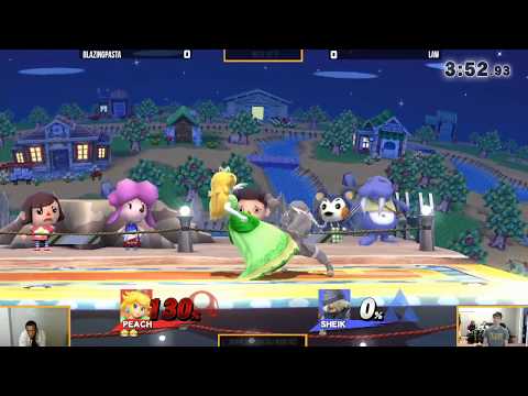 WBB #102 | BlazingPasta (Peach) vs Law (Sheik) - Winners Qtr Finals - Smash 4 Singles
