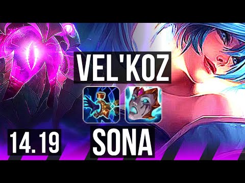 VEL'KOZ & Ezreal vs SONA & Vayne (SUP) | Rank 4 Vel'Koz, 6/2/8, 800+ games | EUW Challenger | 14.19