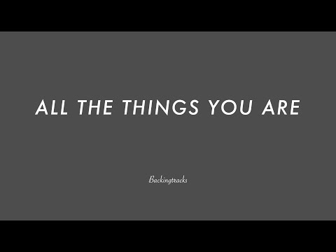 All The Things You Are chord progression (no piano) - Jazz Backing Track Play Along The Real Book