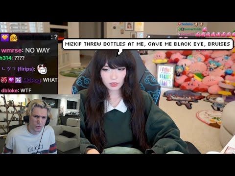 xQc Reacts to Emiru Revealing Dating Mizkif in 2022 & Physically Abusing Her