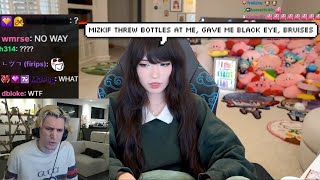xQc Reacts to Emiru Revealing Dating Mizkif in 2022 & Physically Abusing Her