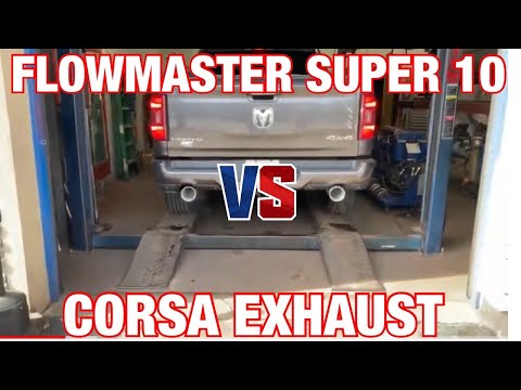 Dodge Ram 5.7L HEMI: CORSA VS FLOWMASTER SUPER 10!